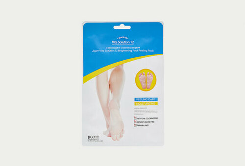 Маска-носки с эффектом пилинга для ног Vita Solution 12 Brightening Foot Peeling Pack 2 шт