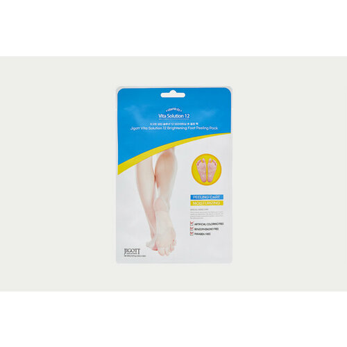 Маска-носки с эффектом пилинга для ног Vita Solution 12 Brightening Foot Peeling Pack 2 шт