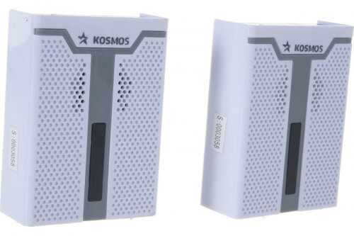 Звонок беспроводной Космос Электро Космос полиф. 32 мелодии 150м 2 зв. мод. бел, AG520C1