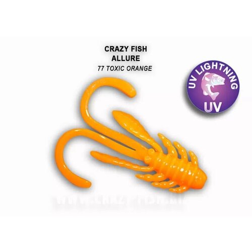 Силиконовая приманка мягкая съедобная Crazy Fish Allure 1.6 40 мм 23-40-77-6 8 шт. силиконовая приманка мягкая съедобная crazy fish allure 1 6 40 мм 8 шт