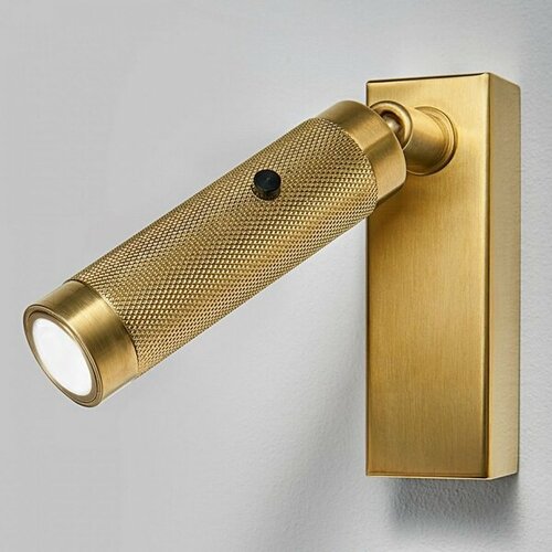 Спот настенный Chelsom Wall Led Knurl Brass Imperiumloft 44,603 (144237-22) ImperiumLoft