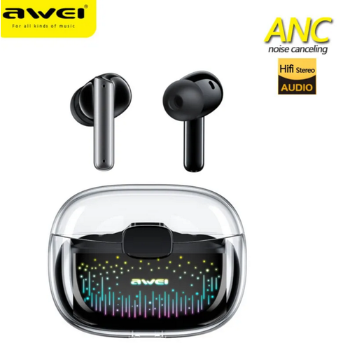 Наушники беспроводные Awei T52 ANC Smart Touch (черный)