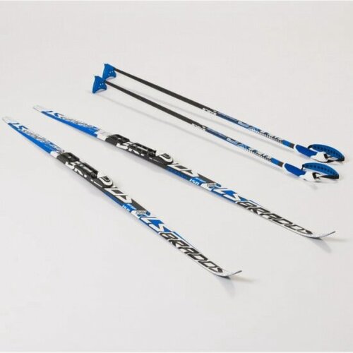 Изображение товара Лыжный комплект Stc с креплением NNN (Rottefella) с палками 150 STEP Brados LS Blue