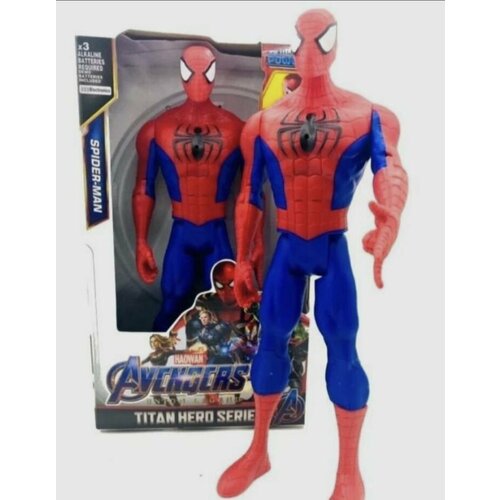 игрушка из вселенной подарок детский человек паук халк фигурки мстители Человек Паук 30 см