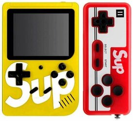 Портативная игровая приставка SUP Game Box Plus 400 в 1 + джойстик (геймпад) / игровая консоль Sup Game Box 400 in 1 / Retro Game PLUS / Yellow
