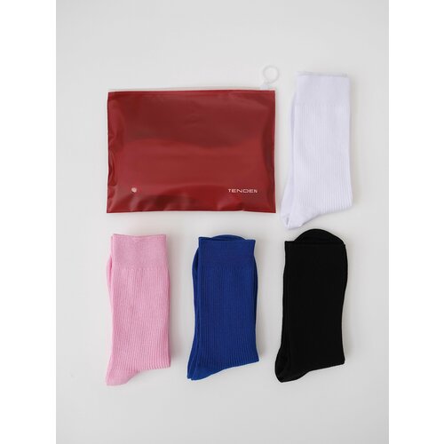 фото Носки tenden, размер 41-44, синий, черный, розовый, белый