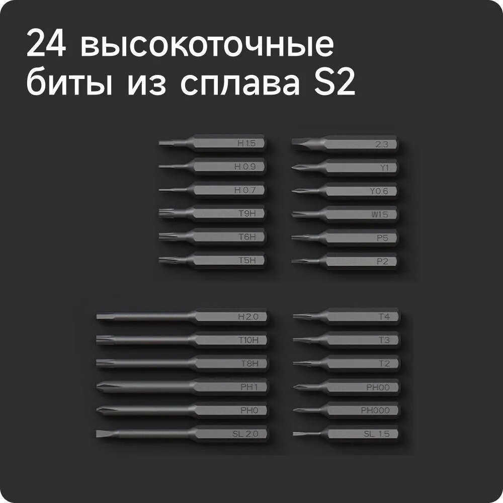 Аккумуляторная отвертка Xiaomi Electric Screwdriver 24 in 1 (MJDDLSD003QW) — фото 1