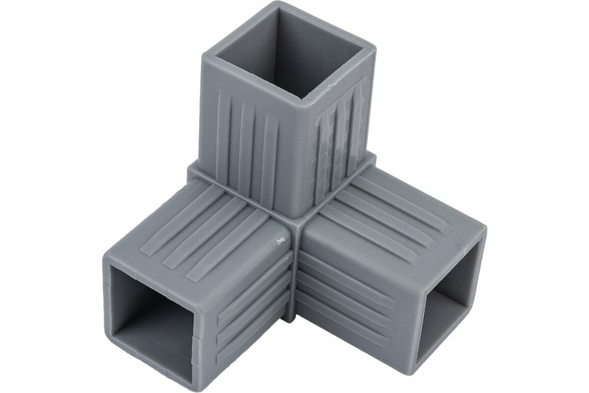 ПилотПро Соедин. пласт. д/трубы 30х30мм 3-пал. смежн. Арт 18000