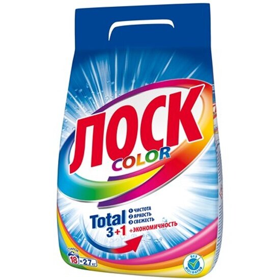 Стиральный порошок Losk лоск COLOR для цветного белья 2.7 кг