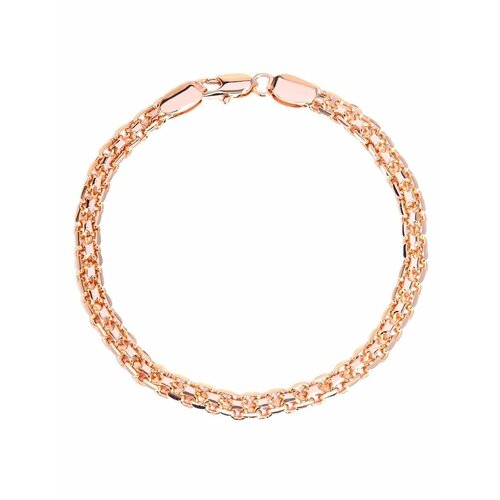 Браслет, размер 18 см, розовое золото