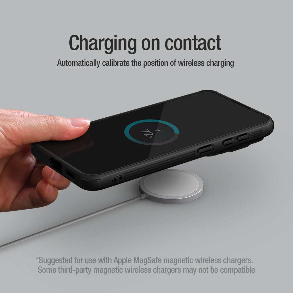 Чехол от Nillkin с металлической откидной крышкой на смартфон Honor Magic 6 Pro, серия CamShield Prop Magnetic Case (с поддержкой магнитной беспроводной зарядки MagSafe) — фото 1