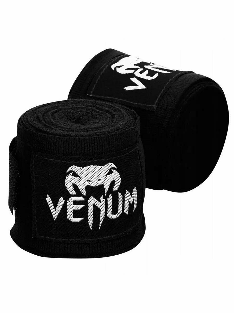 Боксерские бинты Venum Kontact чёрные 4.5 метра
