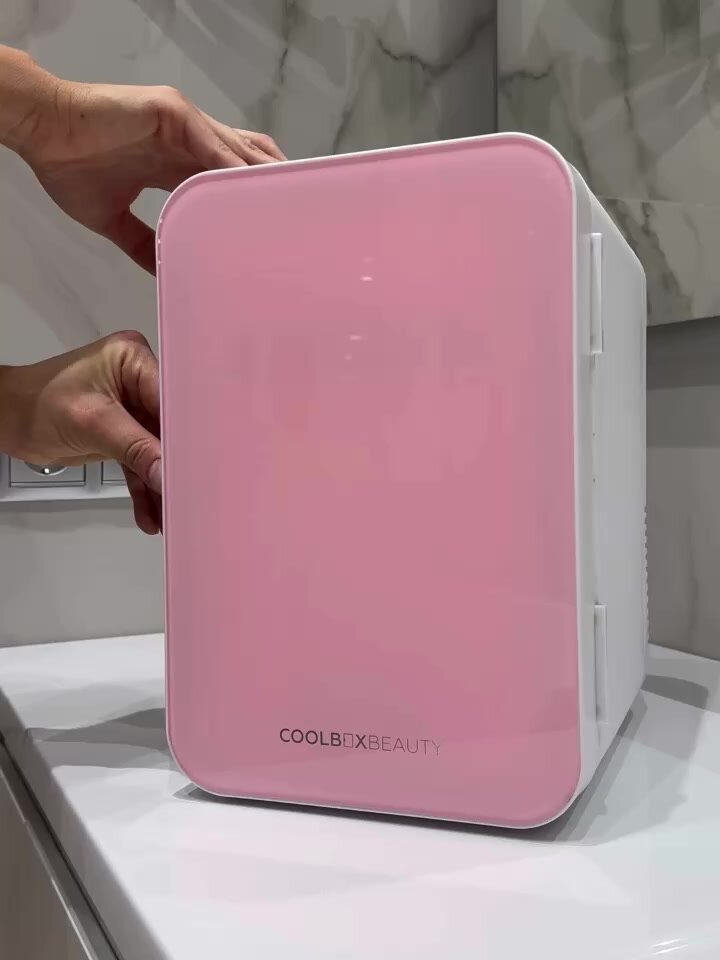 Мини-холодильник COOLBOXBEAUTY Beauty, розовый, для косметики, 6 л — фото 1