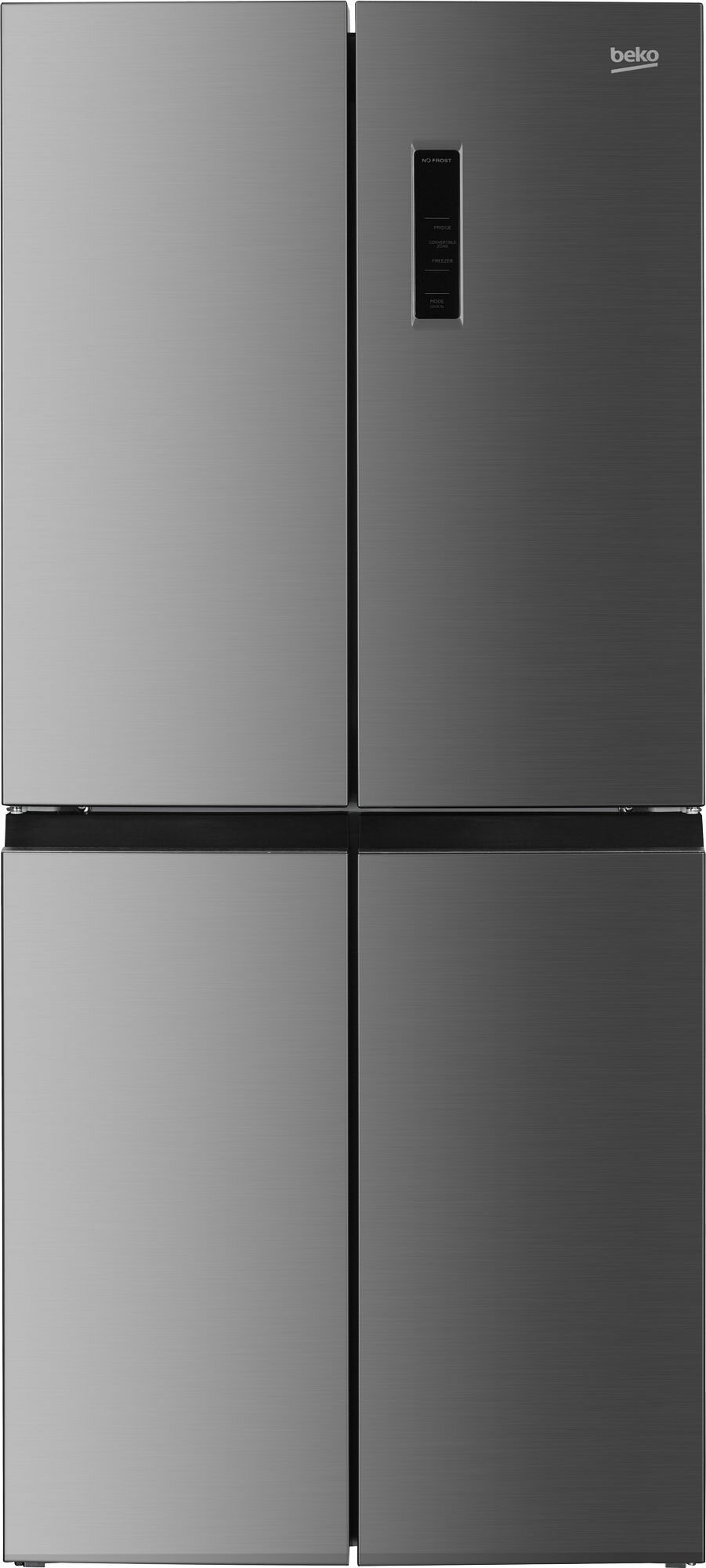 Многодверный холодильник с нижней морозильной камерой Beko GNOR522E30X, No Frost, серебристый