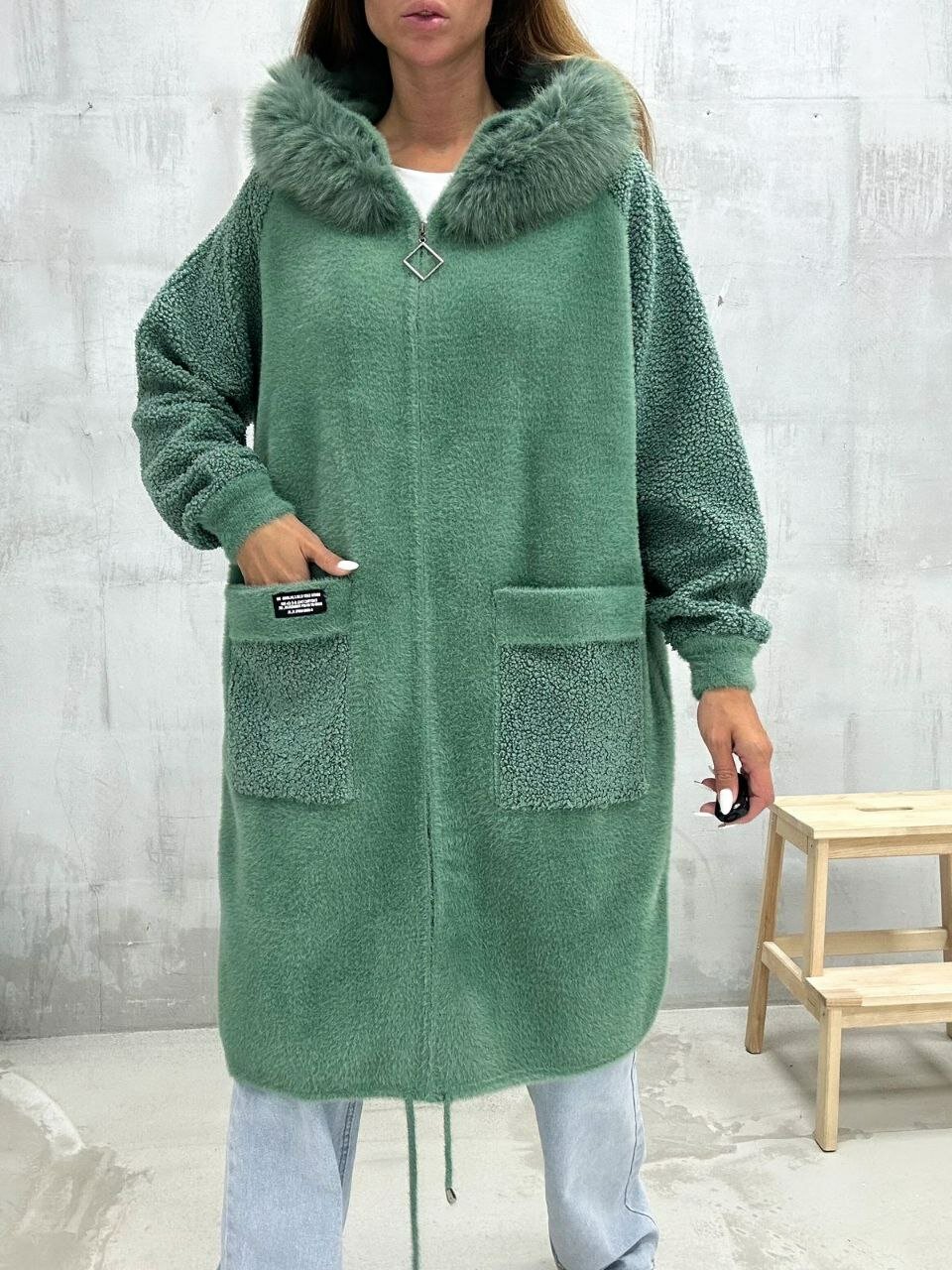 Кардиган  оверсайз длинный 50-56
