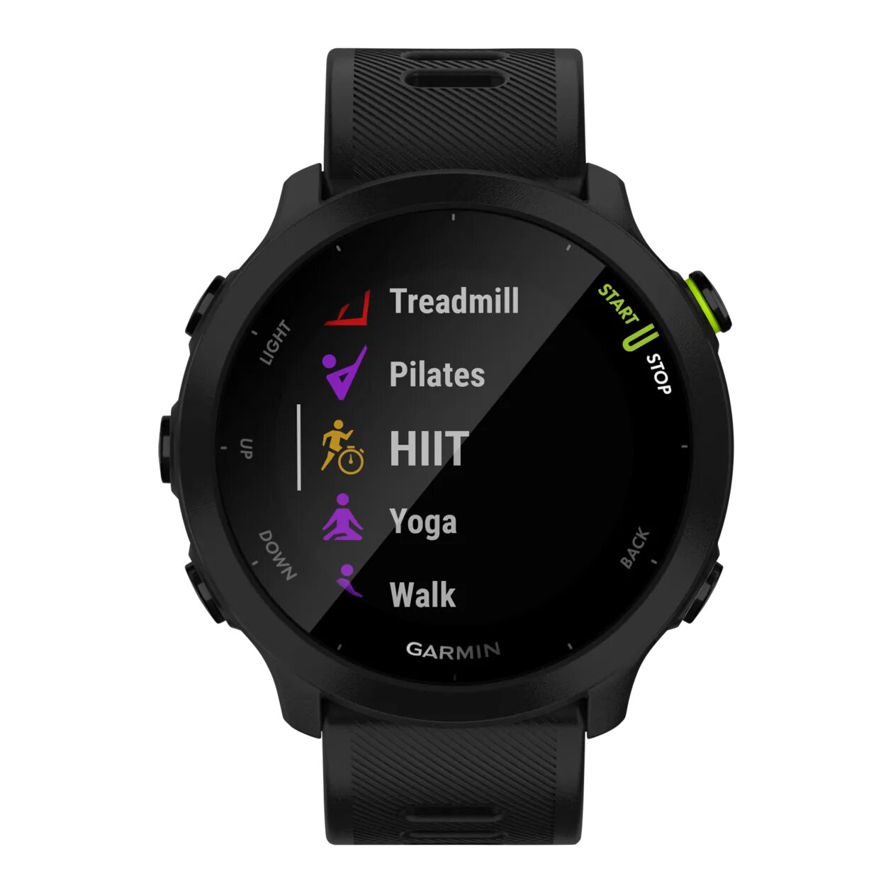 Умные часы Garmin Forerunner 55 42 мм, черный (Европейская версия, меню на Русском языке) — фото 1