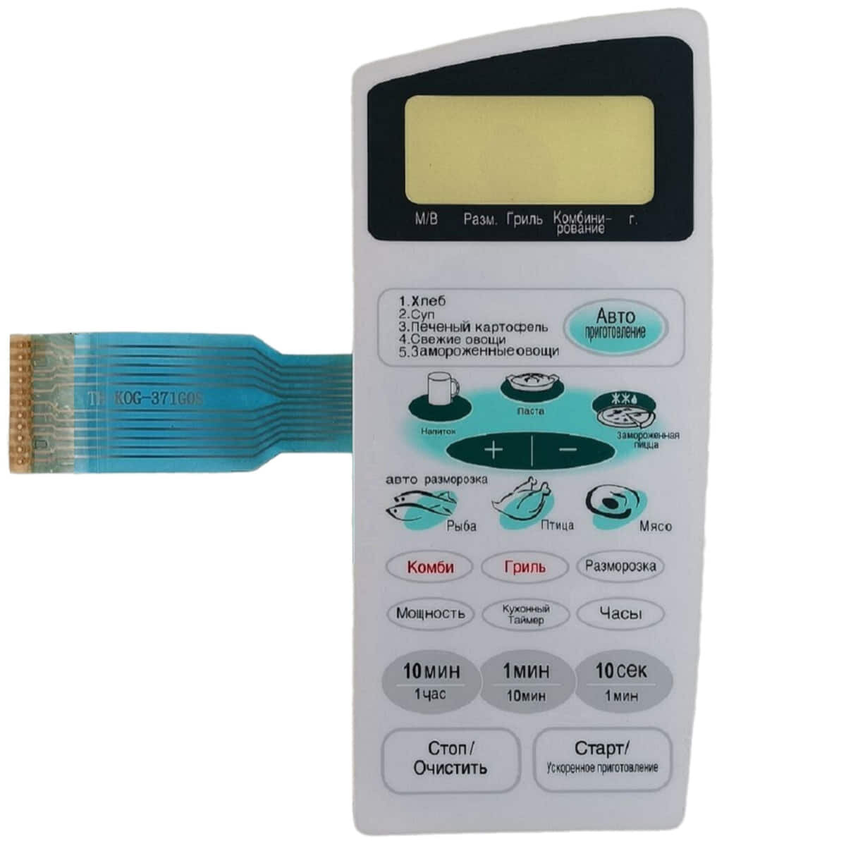 Daewoo TH-KOG-371G0S Сенсорная панель для СВЧ (микроволновой) печи KOG-371G