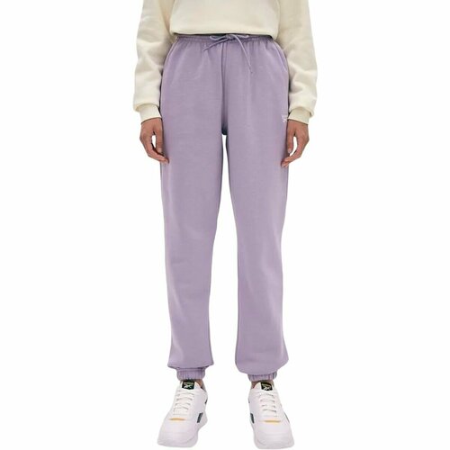 фото Брюки джоггеры reebok identity small logo fleece jogger, размер xl, фиолетовый