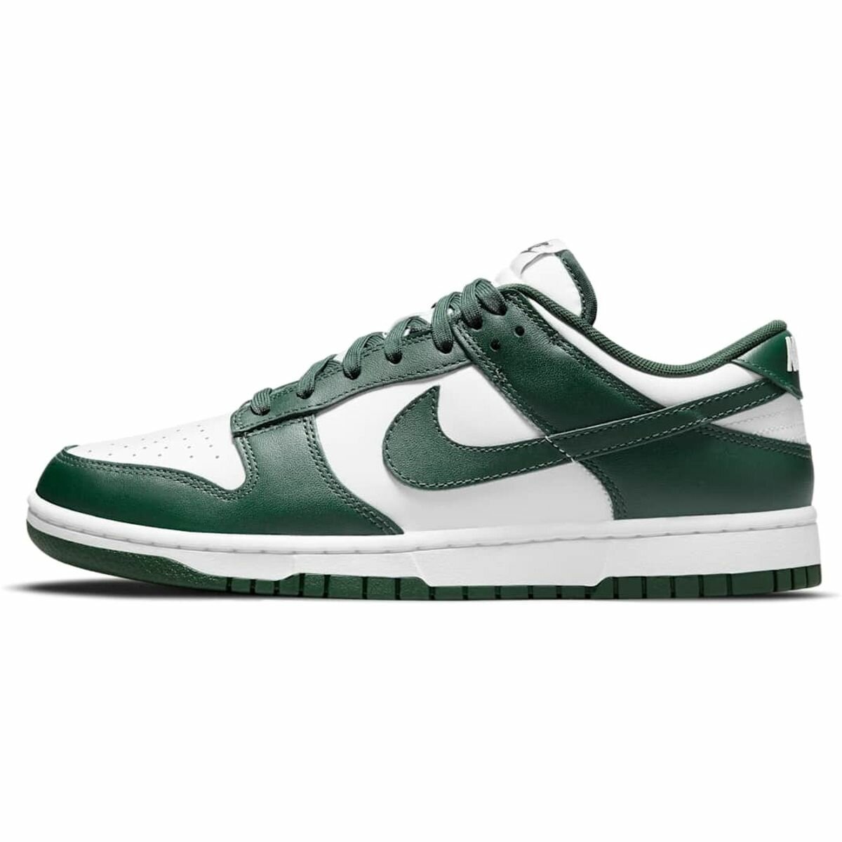 Кроссовки NIKE M Dunk Low Retro, полнота F, размер 10,5 US, белый-зеленый