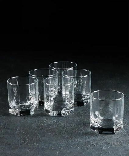 Набор стаканов F&D Tango, 250 мл, стекло, 6 шт, подарочная упаковка. — фото 1