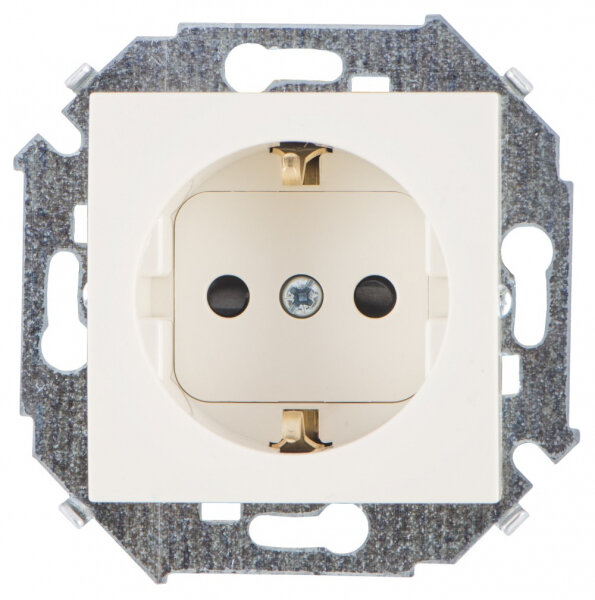 8 шт. Simon 15 Бежевая Розетка с заземлением, со шторками, 16А, 250В, винт. зажим 1591443-031