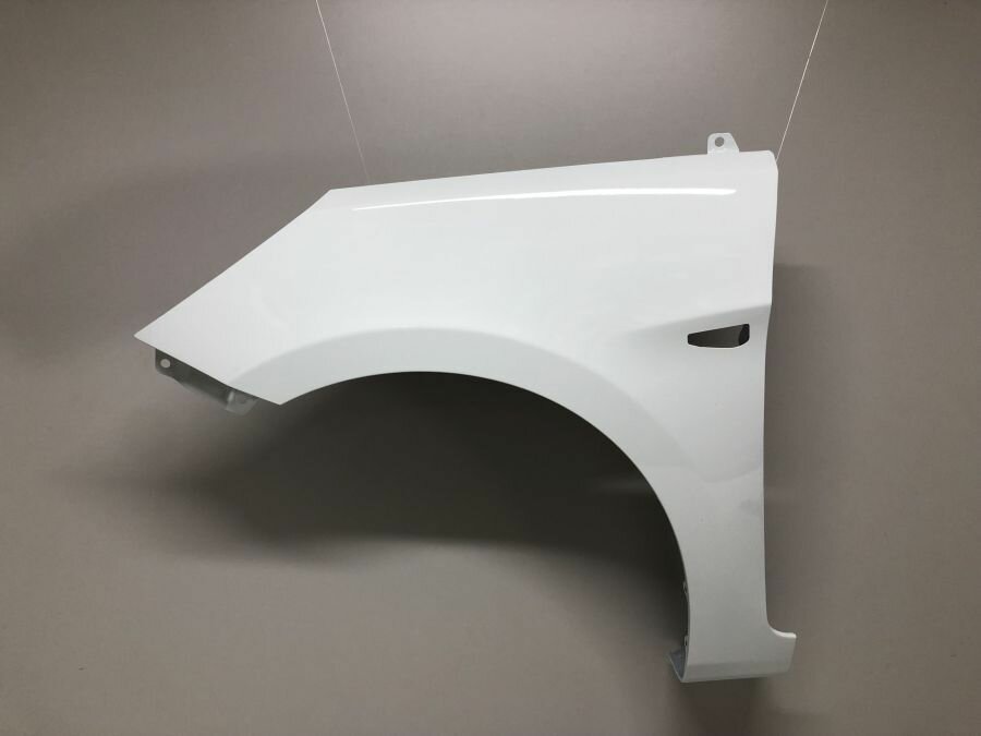 Крыло переднее левое Hyundai Solaris/Хендай Солярис цвет белый PGU
