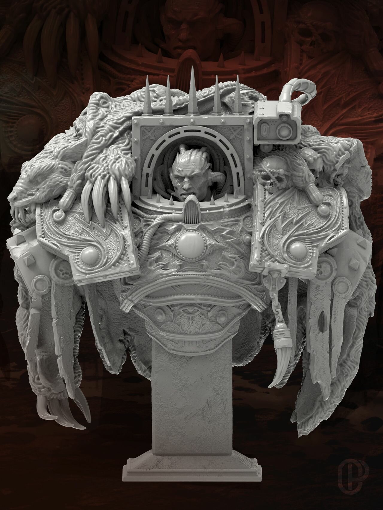 Warhammer 40K / Миниатюра Бюст Примарха Horus - 80 мм / Вархаммер 40000