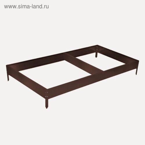 Изображение товара Грядка оцинкованная, 295 × 100 × 15 см, коричневая, Greengo