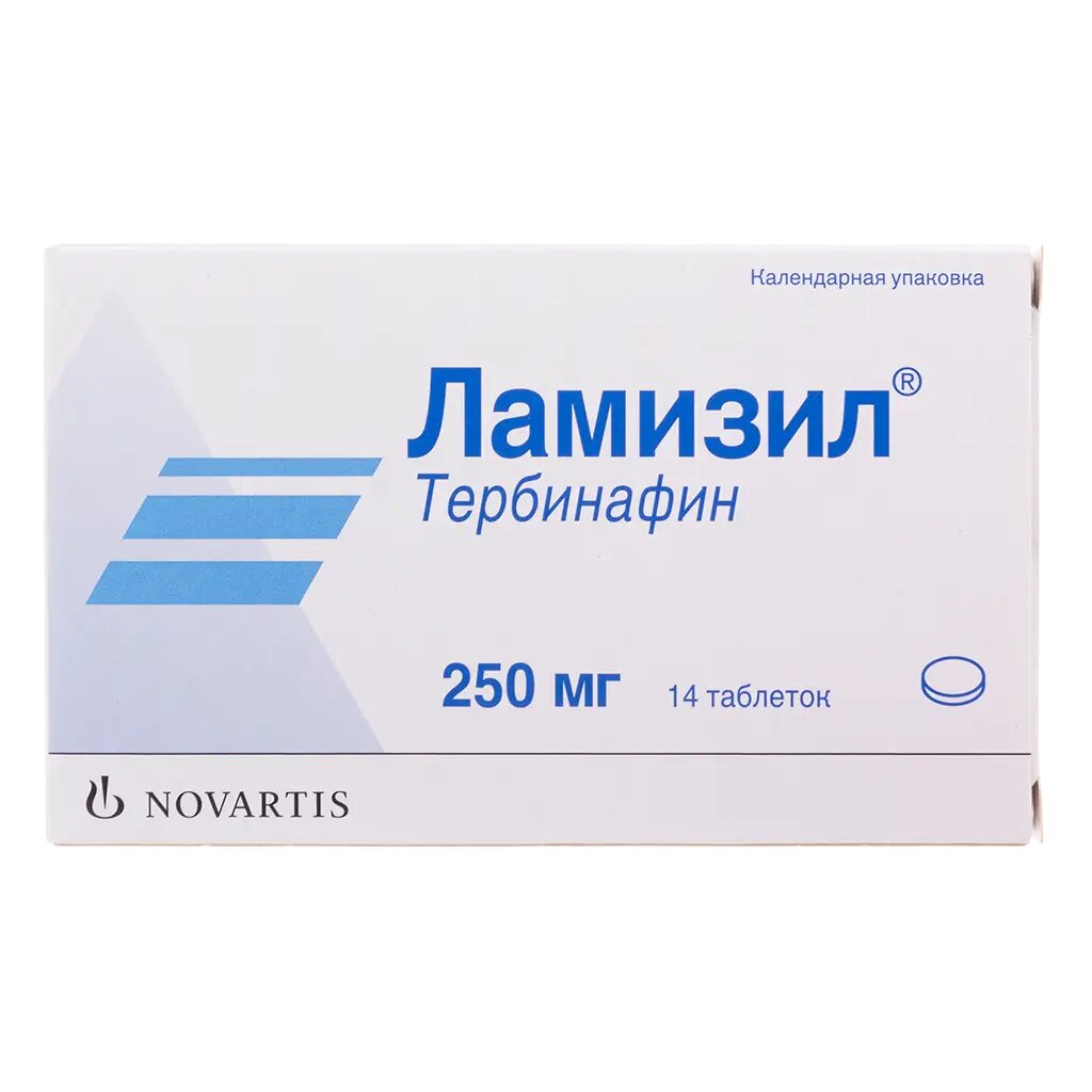 Ламизил таблетки 250 мг 14 шт