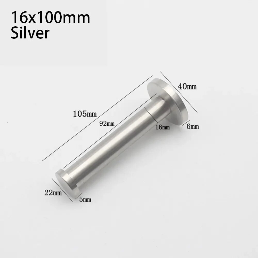 Крючок для полотенец из нержавеющей стали Серебряный silver 16x100mm