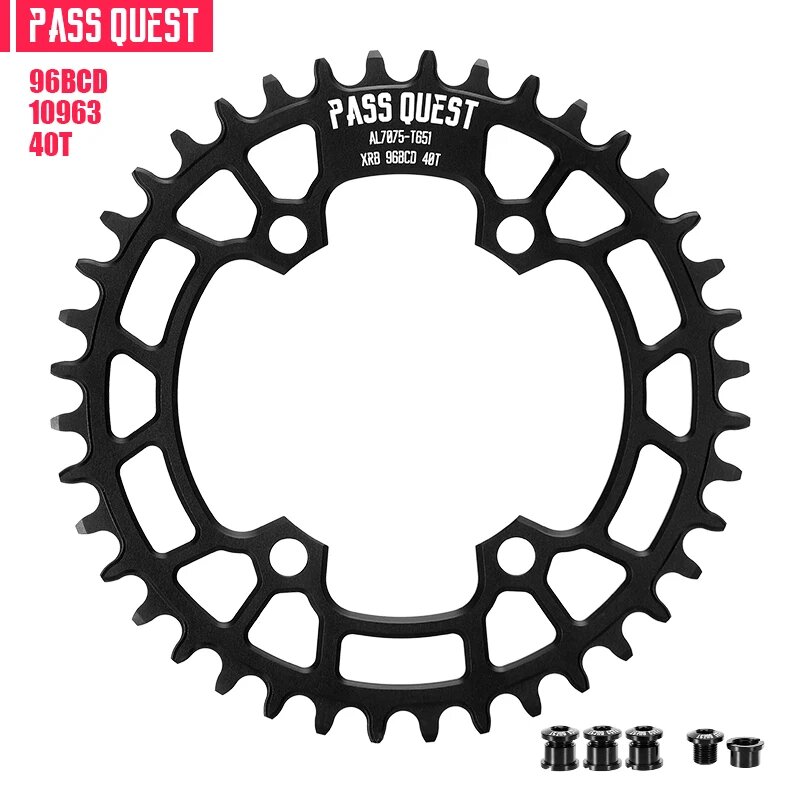 PASS QUEST Oval Chainring 96BCD для шатунов Deore XT 32/34/36/38/40/42T