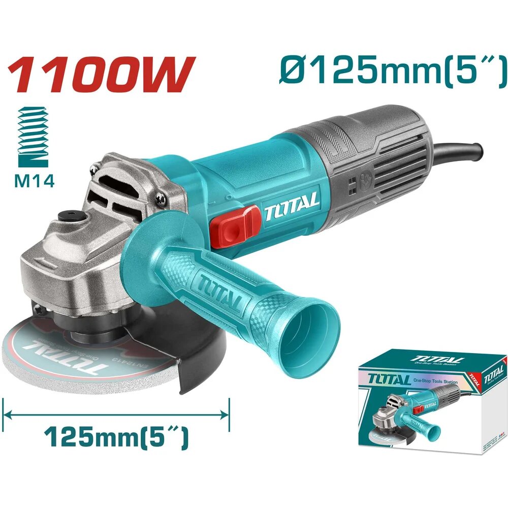 TOTAL Угловая шлифовальная машина TG11012536