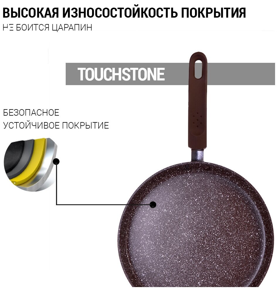 Сковорода блинная FISSMAN Smoky stone 20 см