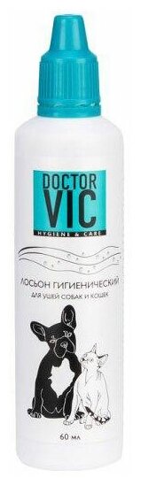 Лосьон «Doctor VIC» для ушей собак и кошек, подсушивающий, фл. 60 мл