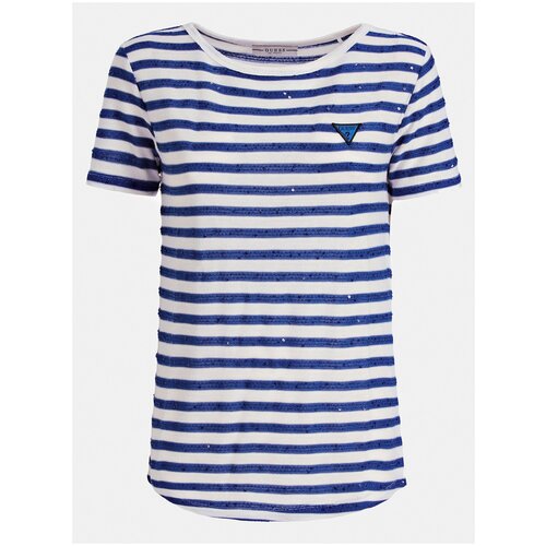 фото Футболка guess w0gp73k9oz0 размер 48/l, синий/белый