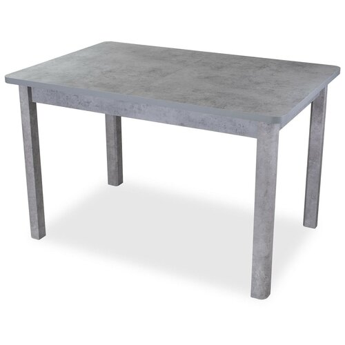 фото Стол кухонный домотека джаз пр-1 04, раскладной, дхш: 120 х 80 см, длина в разложенном виде: 157 см, сб/сб серый бетон 04 сб серый бетон