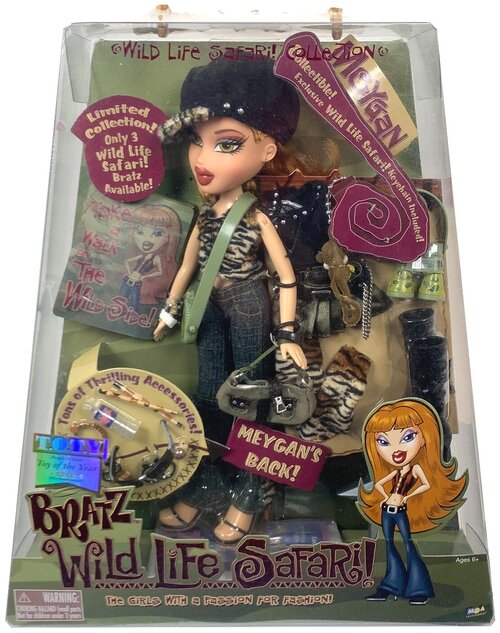 Кукла Братц Мейган из серии Сафари дикая жизнь 2004 Bratz Wild Life Safari Meygan