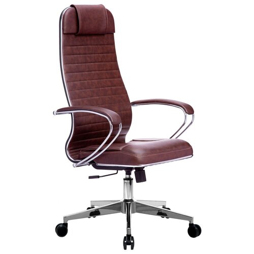 Компьютерное кресло METTA SU-BK-6 Ch-2 офисное, обивка: искусственная кожа, цвет: темно-коричневый