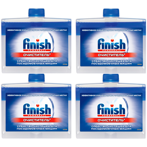Очиститель Finish для очистки посудомоечных машин, 250 мл, комплект: 4 упаковки