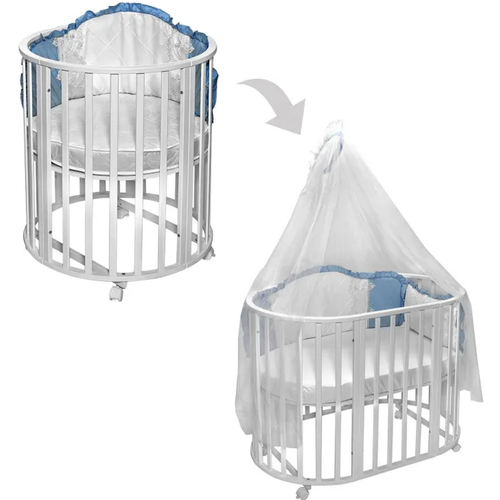 Кровать для новорожденных скандия с маятником