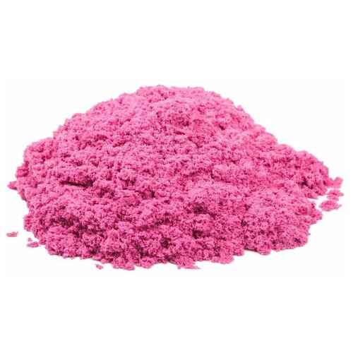 фото Кинетический песок космический песок базовый, розовый, 2 кг, пластиковый контейнер