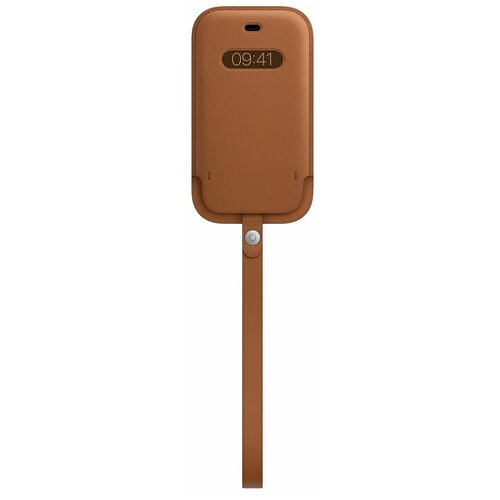 фото Чехол-конверт apple magsafe для iphone 12 mini, кожа, золотисто-коричневый