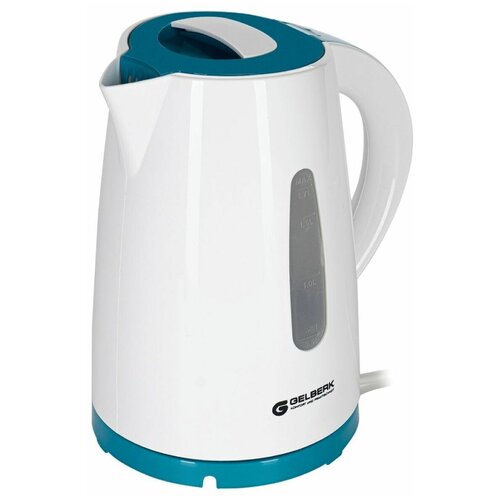 Чайник электрический GELBERK GL-462 пластик 17 л 2200 Вт бело-зелёный 9578713 152700₽