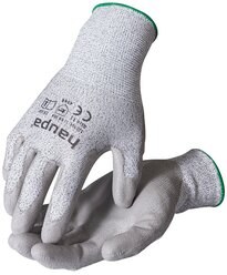 Перчатки с полиуретановым покрытием, 5 степень защиты, размер 11, серые (1 пара) HAUPA 120304/11