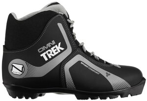 Trek Ботинки лыжные TREK Omni 4 NNN, цвет чёрный, лого серый — купить винтернет-магазине по низкой цене на Яндекс Маркете