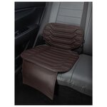 Чехлы (накидки) под бустеры. Защита сидений авто. Цвет: шоколадный. 1 шт. Колибр - изображение