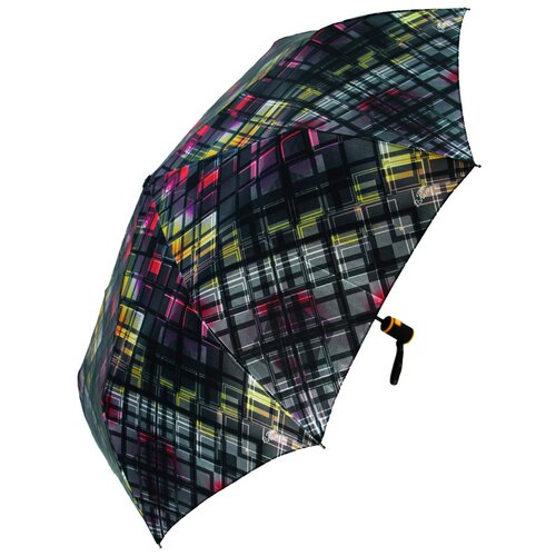 Женский складной зонт Popular Umbrella автомат 2611/синий,фиолет