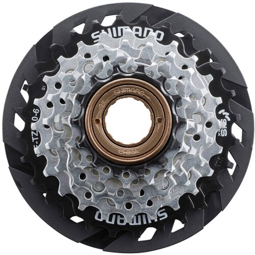 фото Трещотка shimano, tz510, 6 ск, 14-28, с защитой, б/уп.