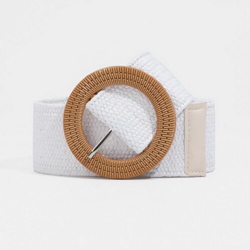 фото Ремень сима-ленд, размер 100, белый сима-лэнд