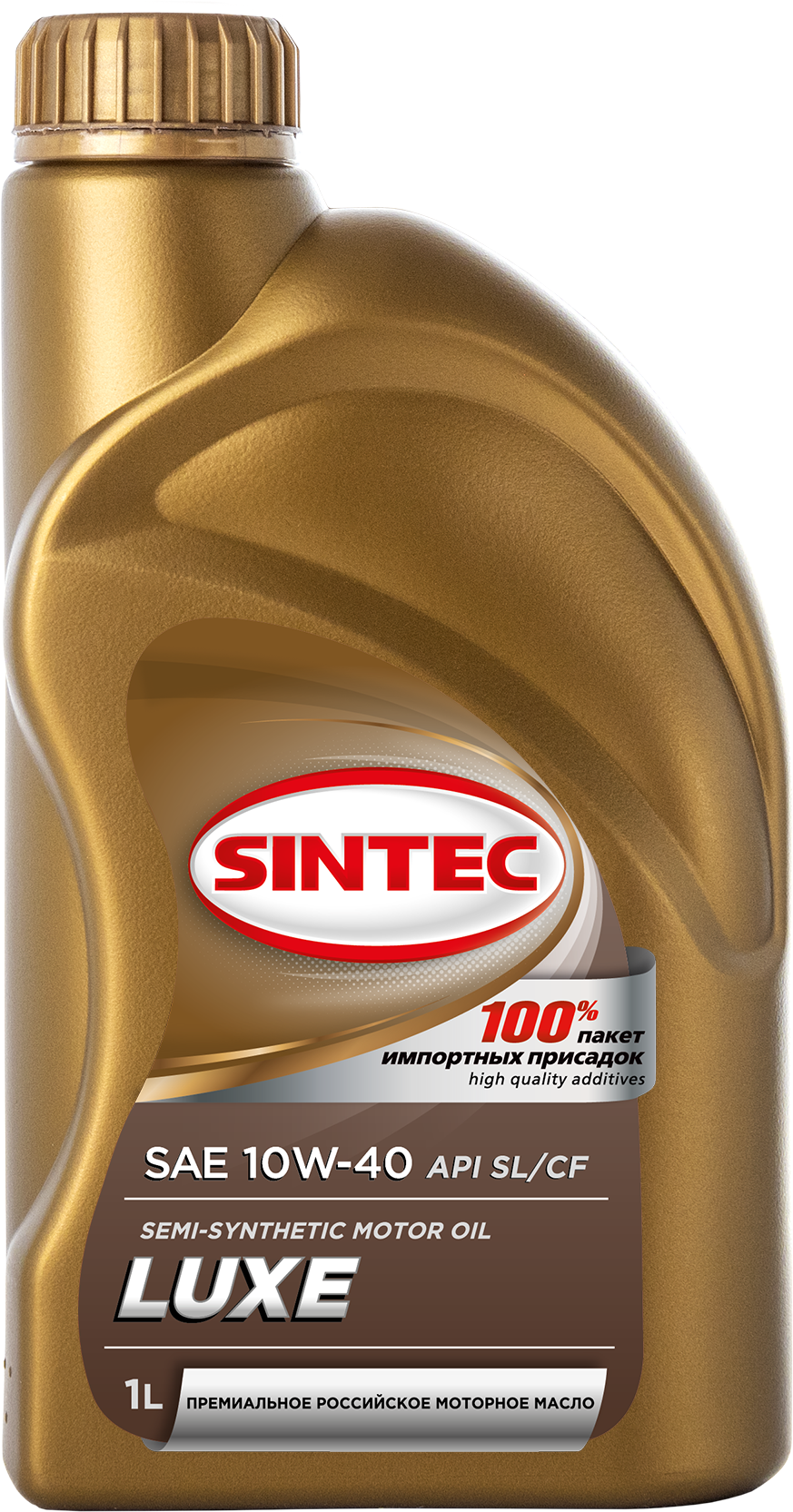 Полусинтетическое моторное масло SINTEC LUXE 10W-40 API SL/CF, 1 л